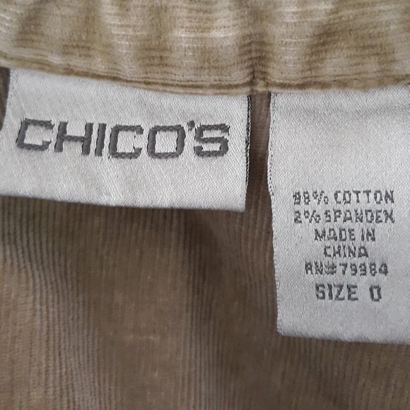 Vintage Chico's Corduroy Jacket Steam Punk - Picture 7 of 7